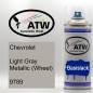 Preview: Chevrolet, Light Gray Metallic (Wheel), 9789: 400ml Sprühdose, von ATW Autoteile West.